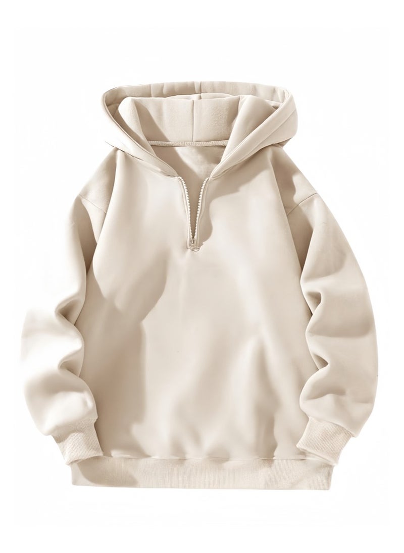 Casual Zipper Hoodie Loose Sports Hoodie