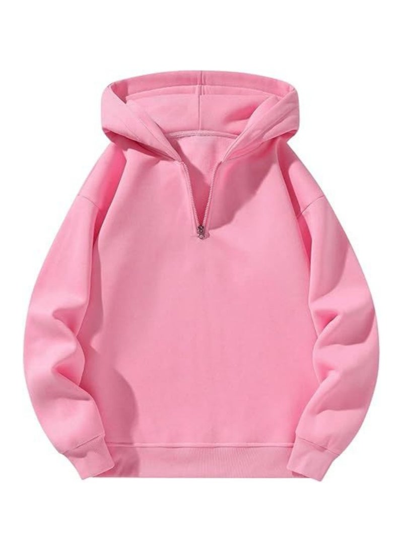 Casual Zipper Hoodie Loose Sports Hoodie