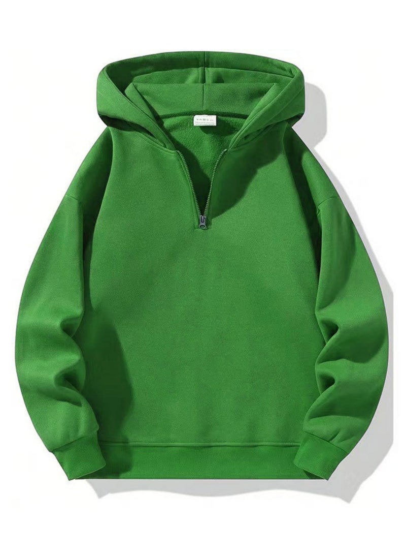 Casual Zipper Hoodie Loose Sports Hoodie