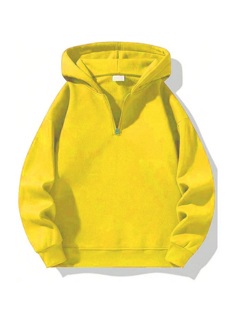 Casual Zipper Hoodie Loose Sports Hoodie