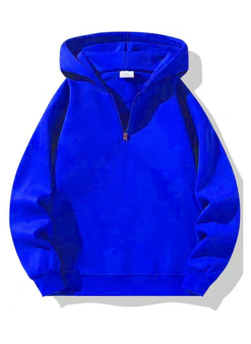 Casual Zipper Hoodie Loose Sports Hoodie