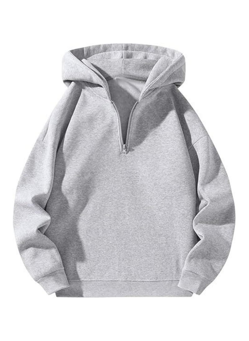 Casual Zipper Hoodie Loose Sports Hoodie