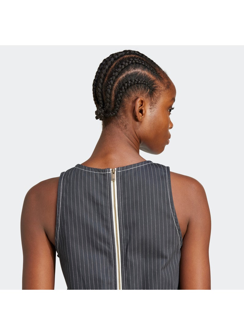 Pinstripe Sleeveless Dress