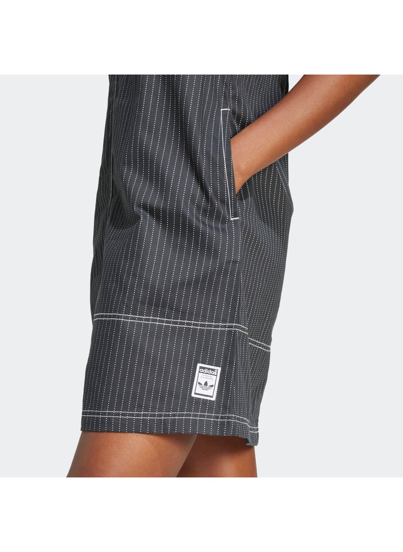 Pinstripe Sleeveless Dress