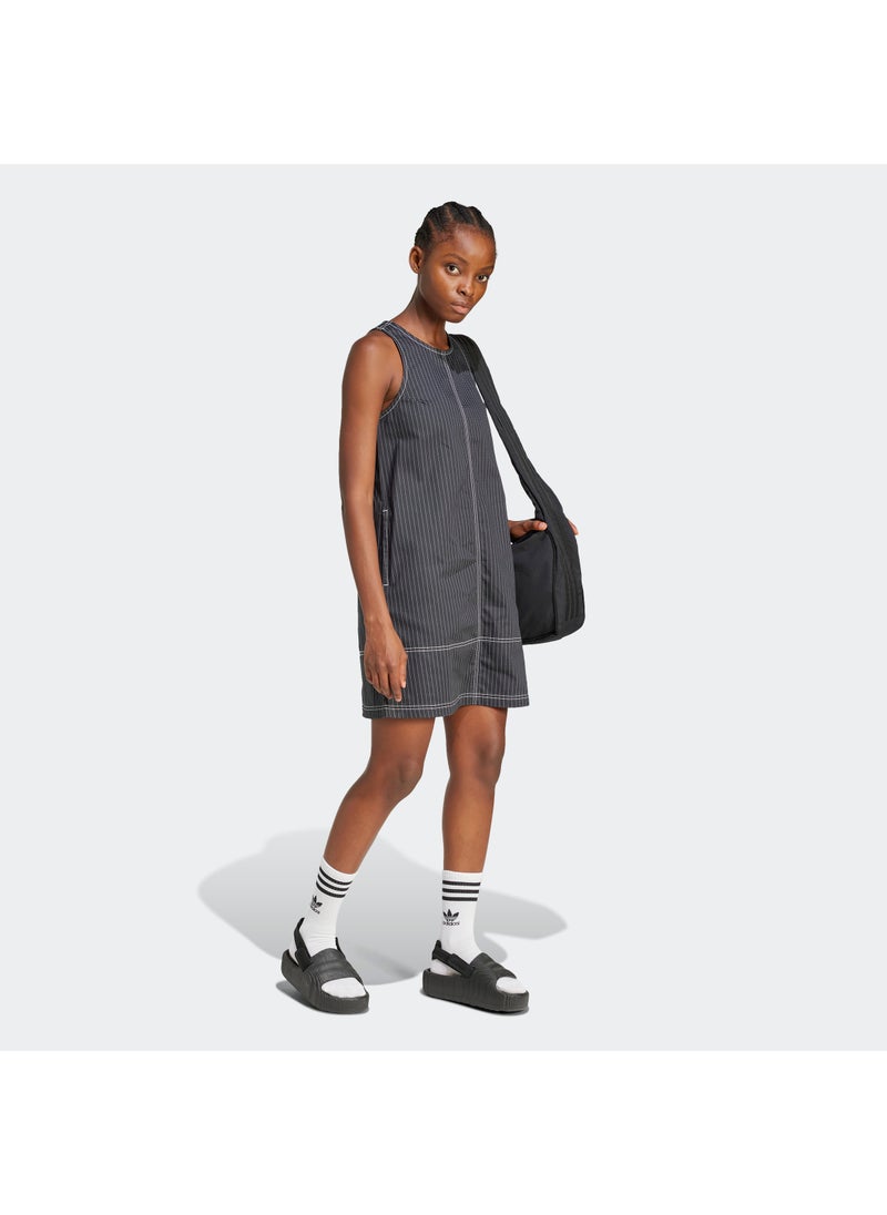 Pinstripe Sleeveless Dress
