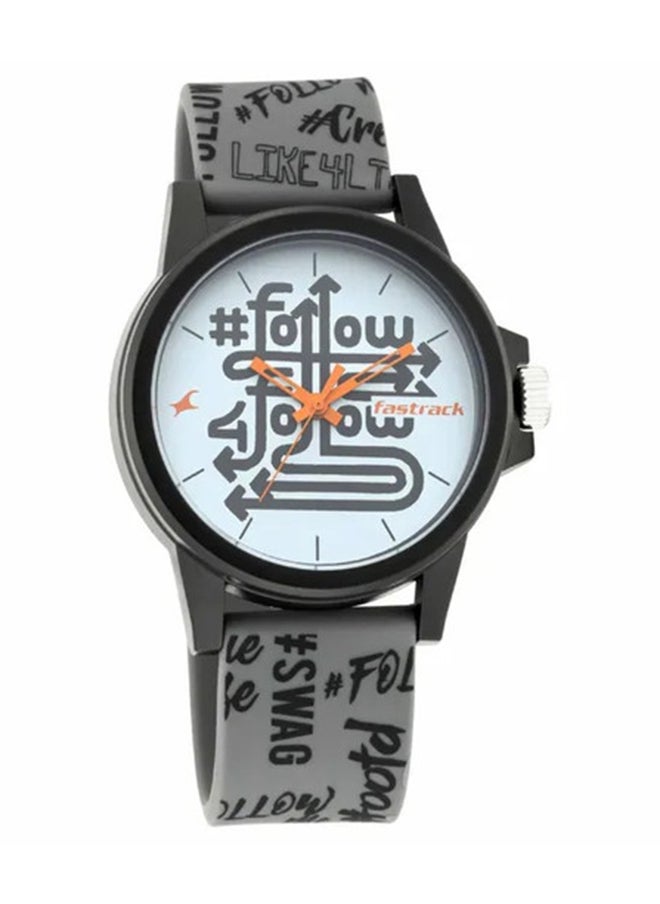 Hashtag White Dial Analog Unisex Watches