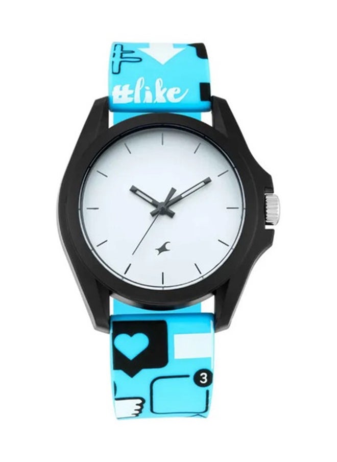 Fastrack Hashtag White Dial Analog Unisex Watches