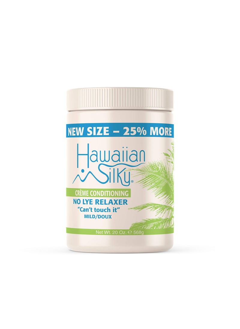 Hawaiian Silky no lye relaxer, mild, Beige, 20 Ounce
