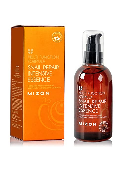 MIZON Snail Repair Intensive Essence Snail Mucin Adenosine Hyaluronic Acid Centella Asiatica Improves Skin Fine Line Treatment Smooth Skin Korean Skincare (3.38 fl oz)