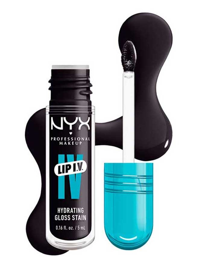 Lip Iv Hydrating Gloss Stain Lip Gloss Up To 12Hr Hydration High Pigment Wet Shine Finish Grape Gushin'