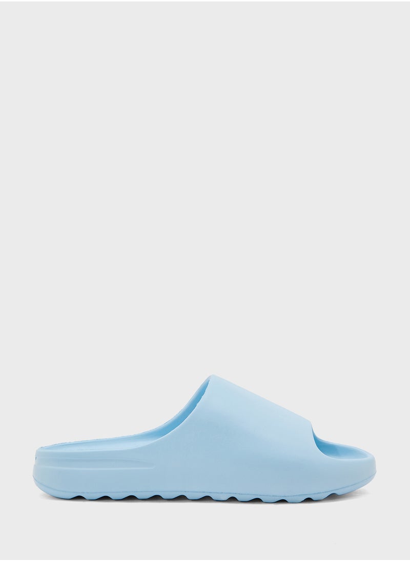 Cleated Slip On Mules