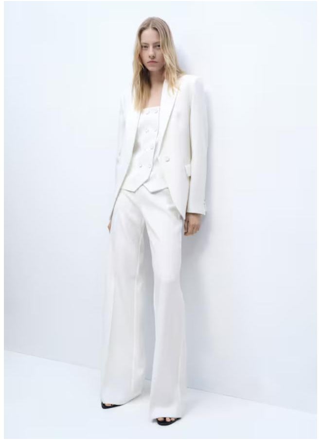 Casual Straight Low-Rise Suit Pants