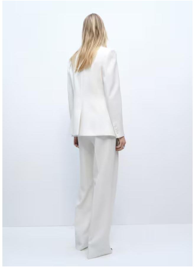 Casual Straight Low-Rise Suit Pants