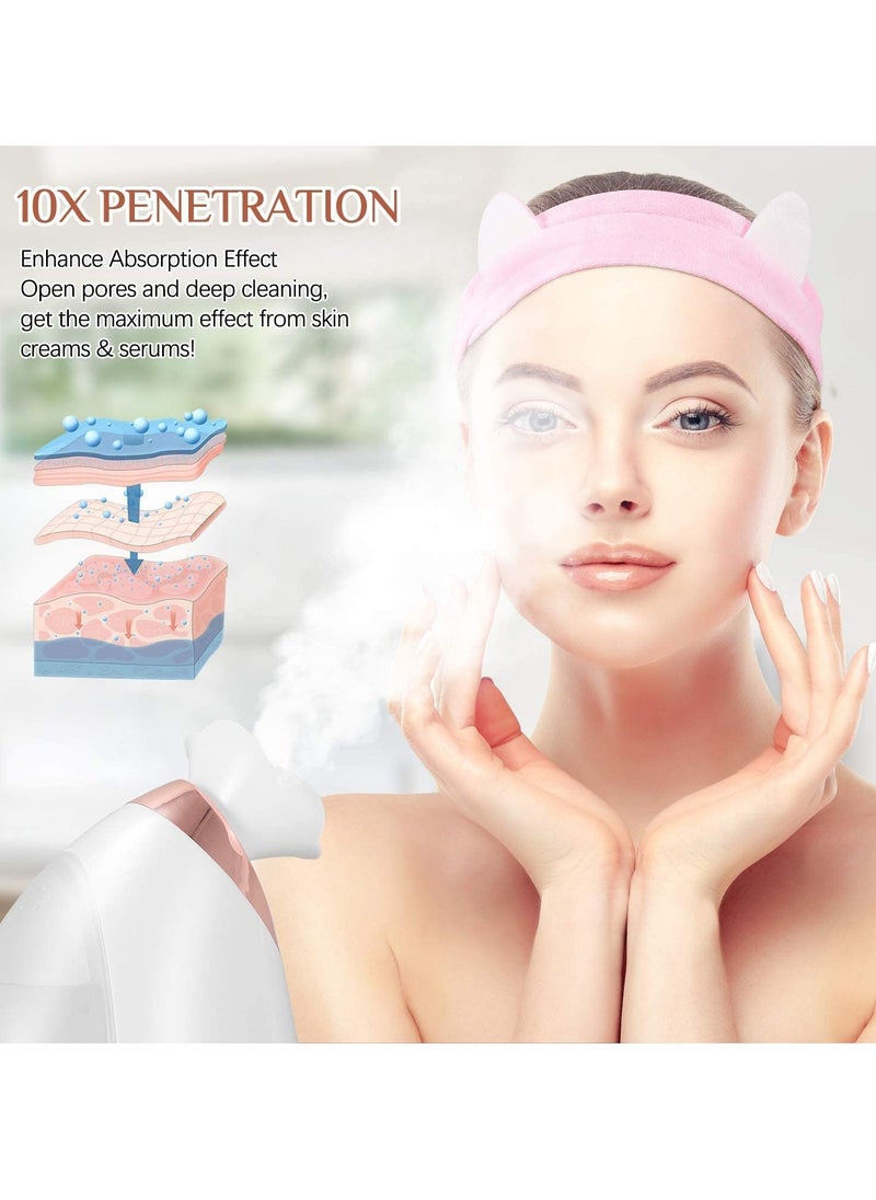 Facial Steamer, Nano Ionic Facial Steamer Home Facial SPA Face Sauna Hot Mist Moisturizing Sprayer Moisturizing Cleansing Pores