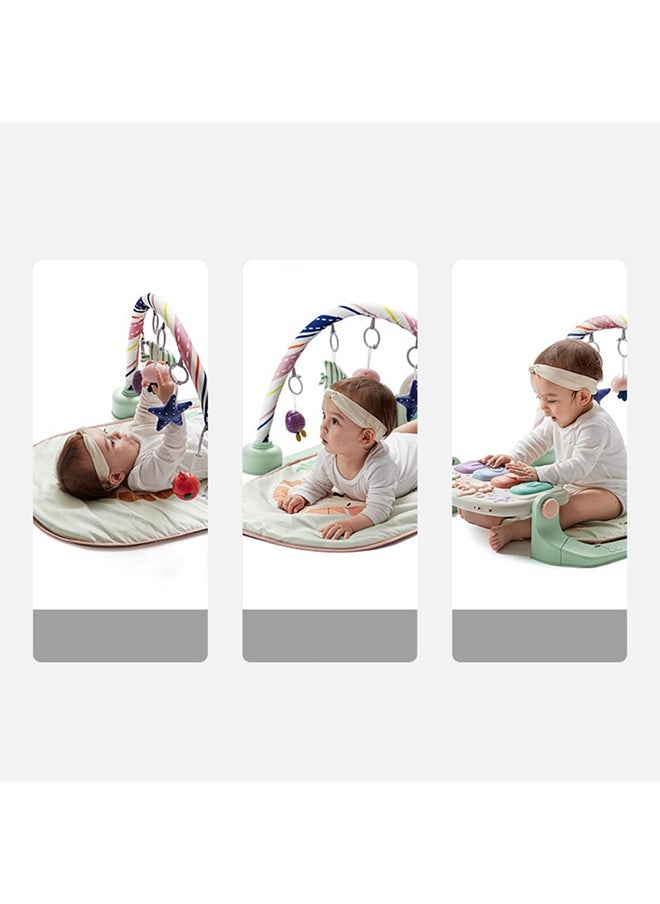 Babycare - Baby Kick and Play Baby Piano Activity Gym, Crab Design, BPA-Free, Non-Toxic, Soft Mat, Interactive Toys, Musical Piano, Tummy Time Support, Sensory Development, Removable Accessories, Easy to Clean, Safe for Newborns, Stimulates Motor Skills, Foldable, Durable, Ideal for Early Learning