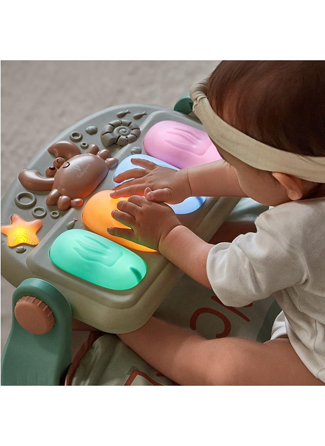 Babycare - Baby Kick and Play Baby Piano Activity Gym, Crab Design, BPA-Free, Non-Toxic, Soft Mat, Interactive Toys, Musical Piano, Tummy Time Support, Sensory Development, Removable Accessories, Easy to Clean, Safe for Newborns, Stimulates Motor Skills, Foldable, Durable, Ideal for Early Learning