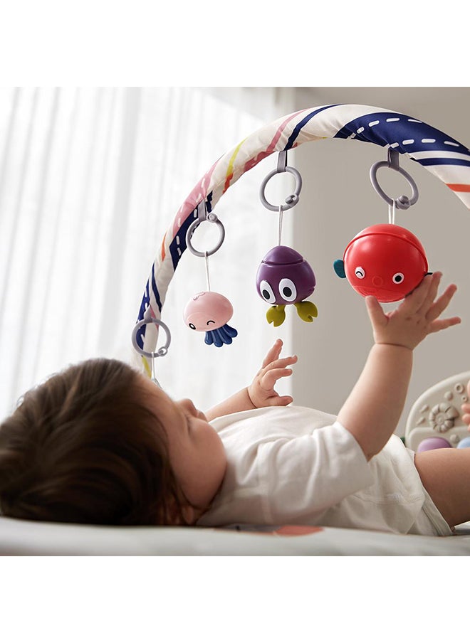 Babycare - Baby Kick and Play Baby Piano Activity Gym, Crab Design, BPA-Free, Non-Toxic, Soft Mat, Interactive Toys, Musical Piano, Tummy Time Support, Sensory Development, Removable Accessories, Easy to Clean, Safe for Newborns, Stimulates Motor Skills, Foldable, Durable, Ideal for Early Learning