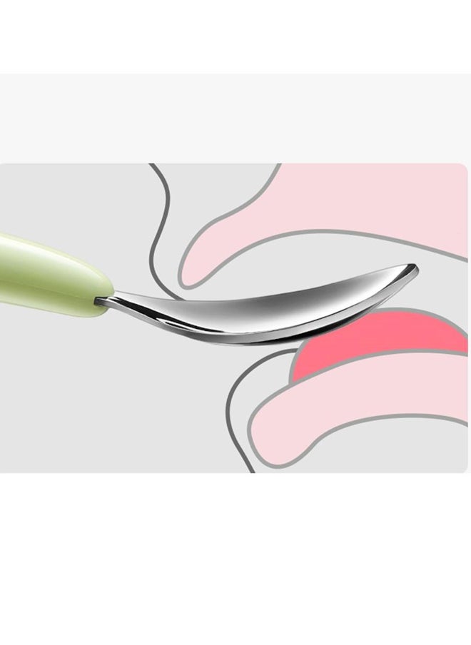Stainless Steel Fork And Spoon Set - White