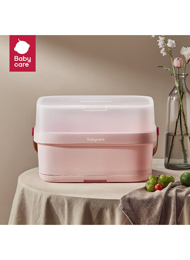 Baby Bottle Storage Box - Weir Powder Pink