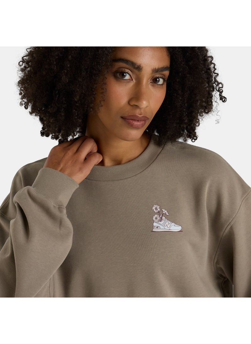 Women's Flower Shoe Sweatshirt