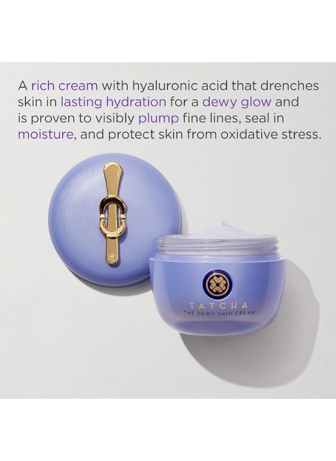 TATCHA The Dewy Skin Cream | Rich Face Cream to Hydrate, Plump and Protect Dry and Combo Skin, 50 ml | 1.7 oz