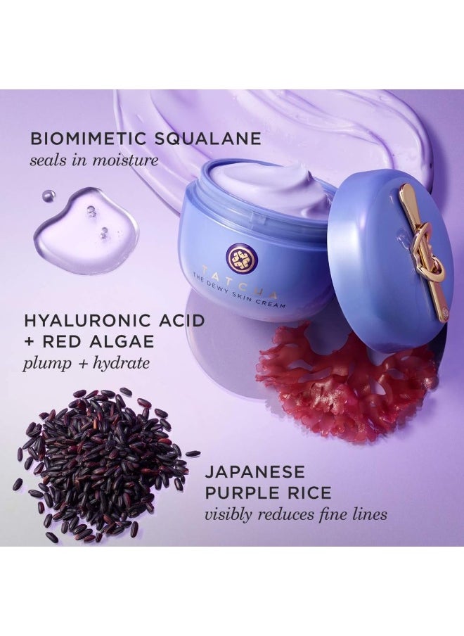 TATCHA The Dewy Skin Cream | Rich Face Cream to Hydrate, Plump and Protect Dry and Combo Skin, 50 ml | 1.7 oz