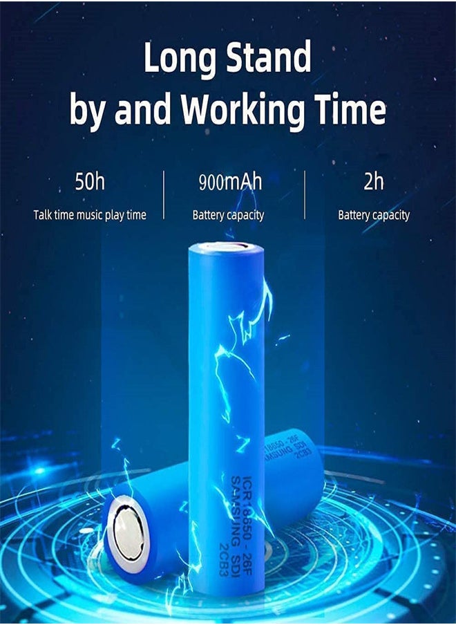 EXCEFORE, Motorcycle Helmet Bluetooth Headset, Waterproof Sports Headset for Outdoor, Speakers Hands Free, Music Call Control, Bluetooth 5.0, 60 Hours Playing time High Sound System