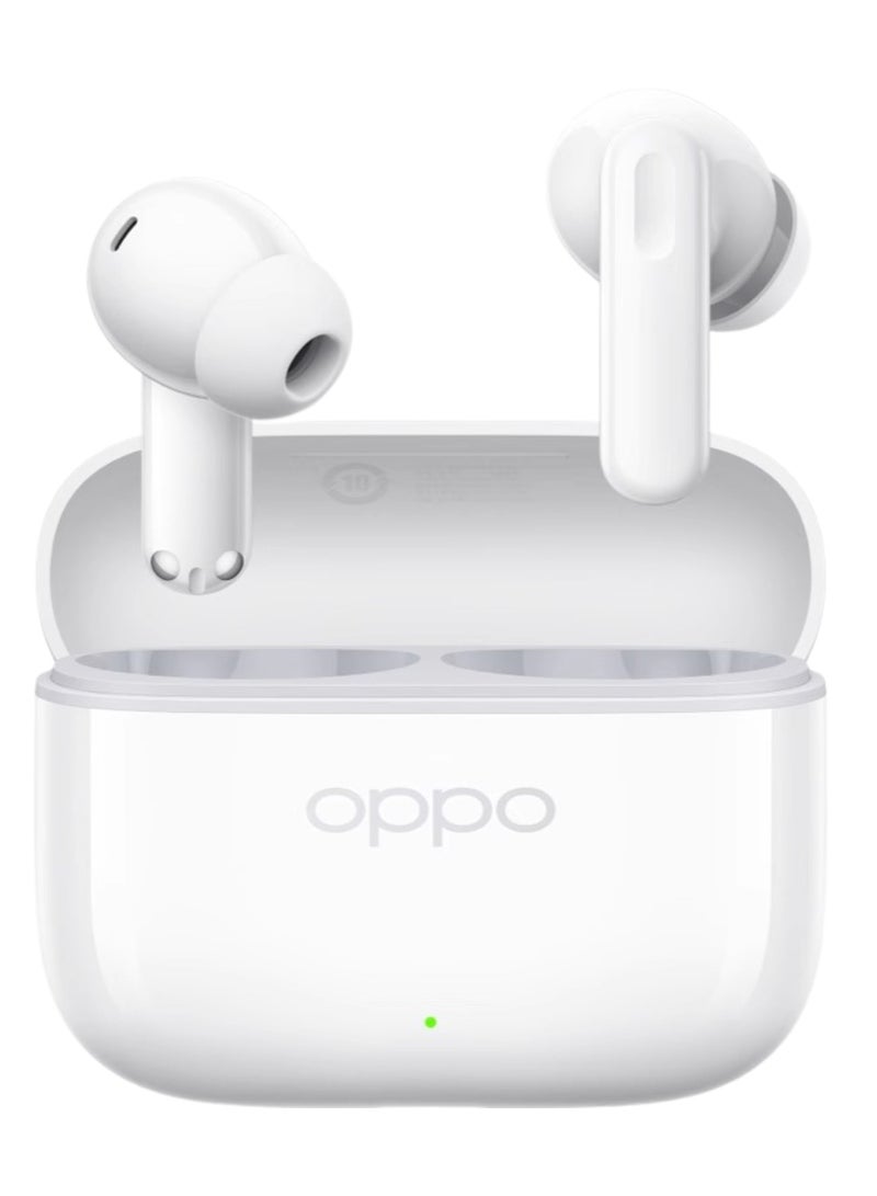 Enco Air4i Wireless Earbuds: 54-Hour Battery Life, IP55 Waterproof, Fast Charge, Dual Device Connectivity – Ultimate Audio Experience White