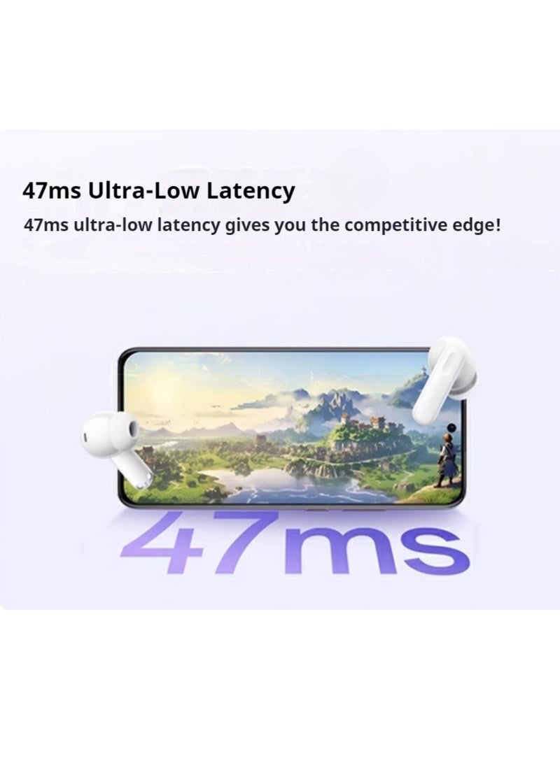 Enco Air4i Wireless Earbuds: 54-Hour Battery Life, IP55 Waterproof, Fast Charge, Dual Device Connectivity – Ultimate Audio Experience White