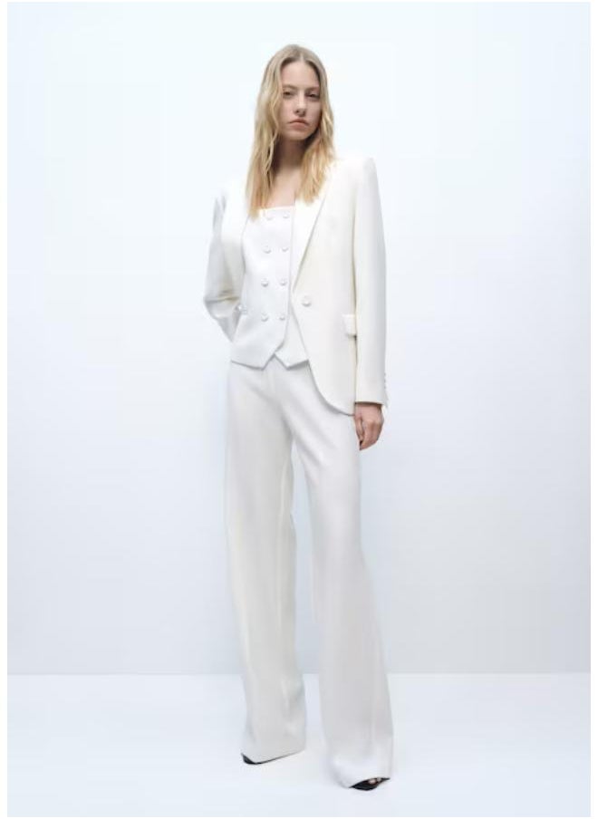 Casual Double-Breasted Suit Waistcoat