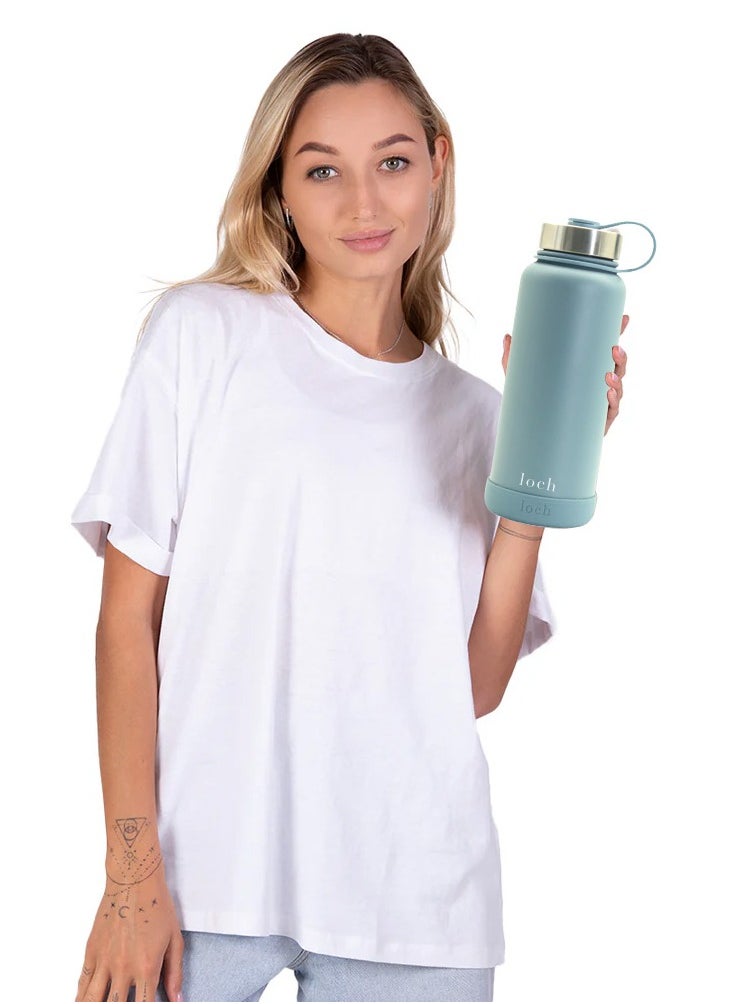 900ML Steel Blue Monochrome Bottle