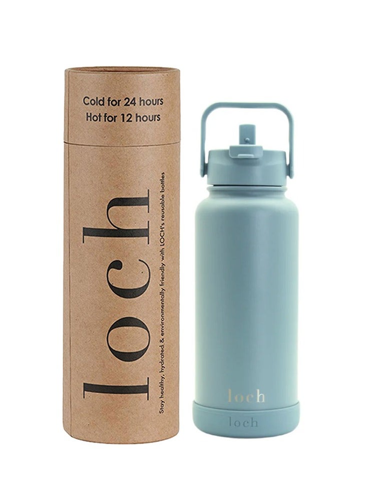 900ML Steel Blue Monochrome Bottle
