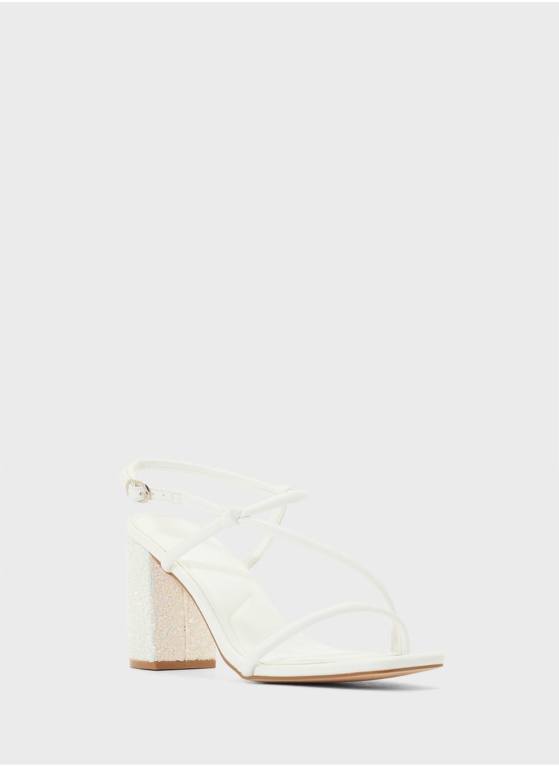 Patent Strappy Stilleto Sandals