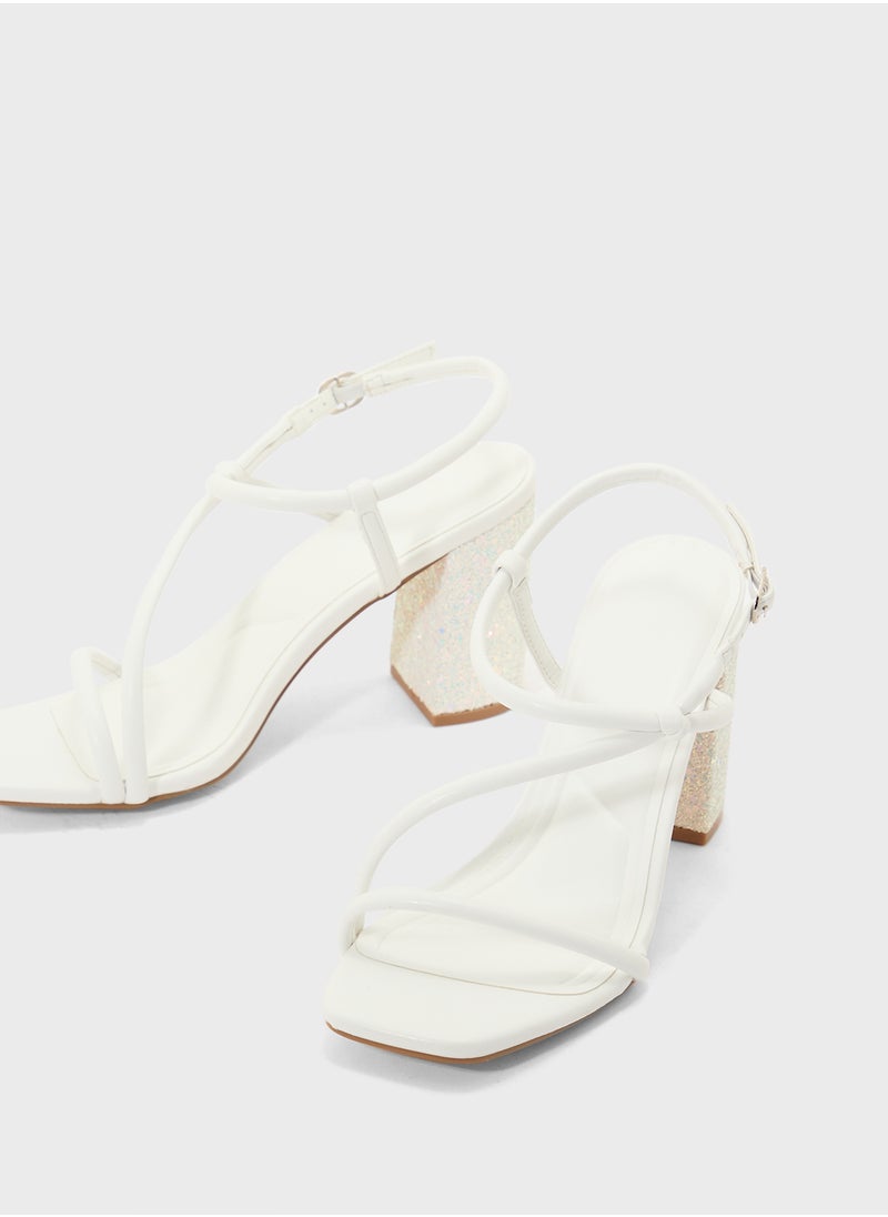 Patent Strappy Stilleto Sandals