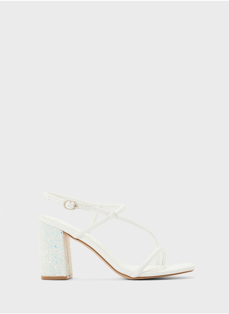 Patent Strappy Stilleto Sandals