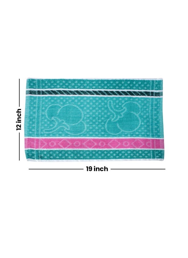 Confidence Soft and Super Absorbent Cotton Face Towel for Men and Women (Set of 6, Multicolor) Big