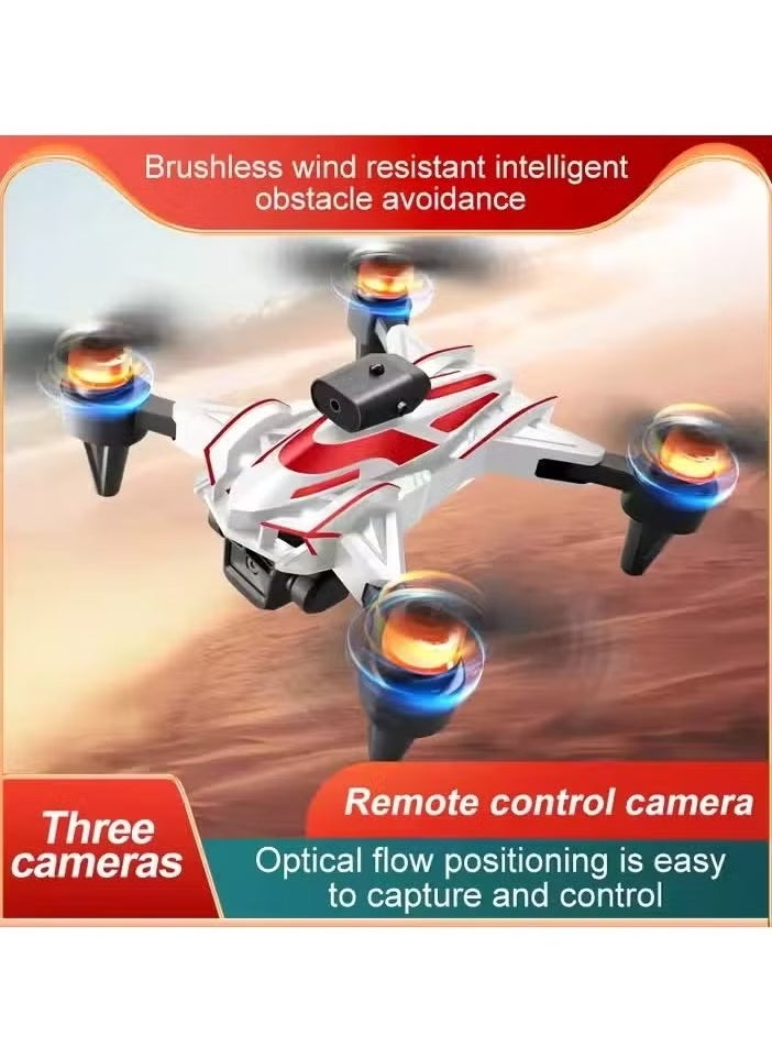 K12 Max Smart Phone Drone – Brushless Motor, 4K Wide-Angle Video Shooting with 3 Cameras, Foldable Design for Easy Storage, One-Key Landing, Stable Flight, Perfect for Aerial Photography and Video