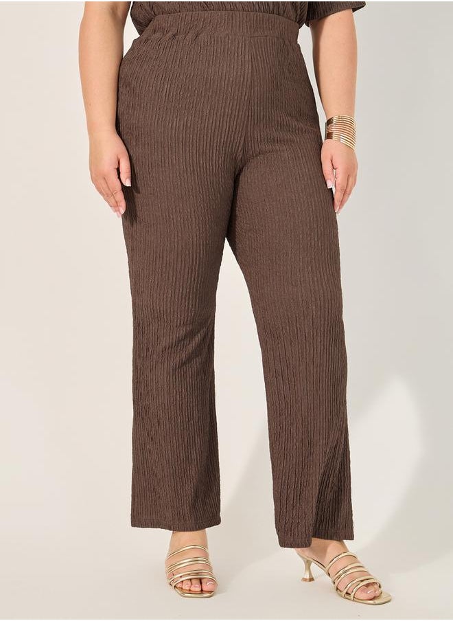 Solid Plus Size Regular Trouser