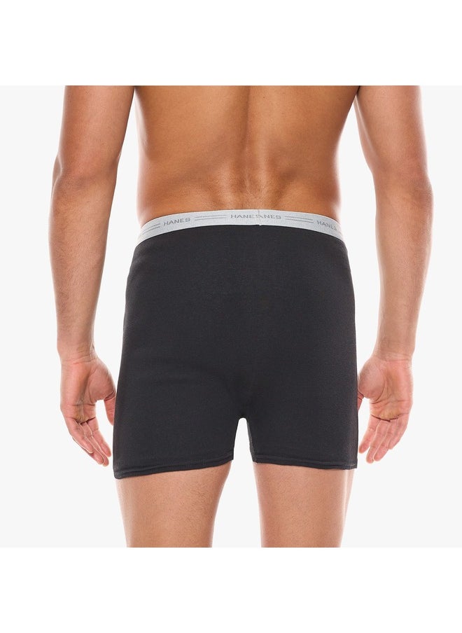 Red Label Boxer Brief Mens Hanes 2349VT-2Pcs multicolor