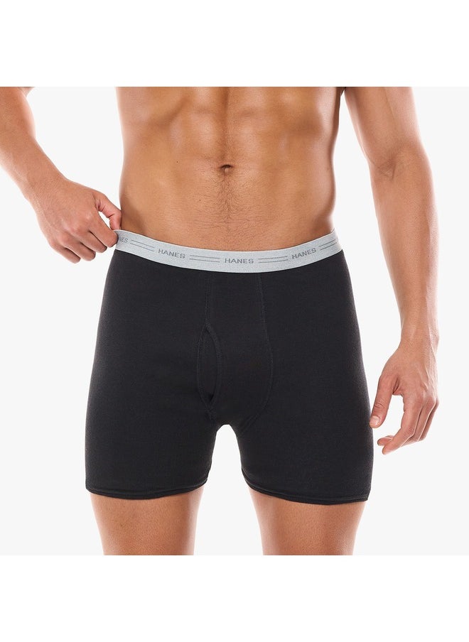 Red Label Boxer Brief Mens Hanes 2349VT-2Pcs multicolor