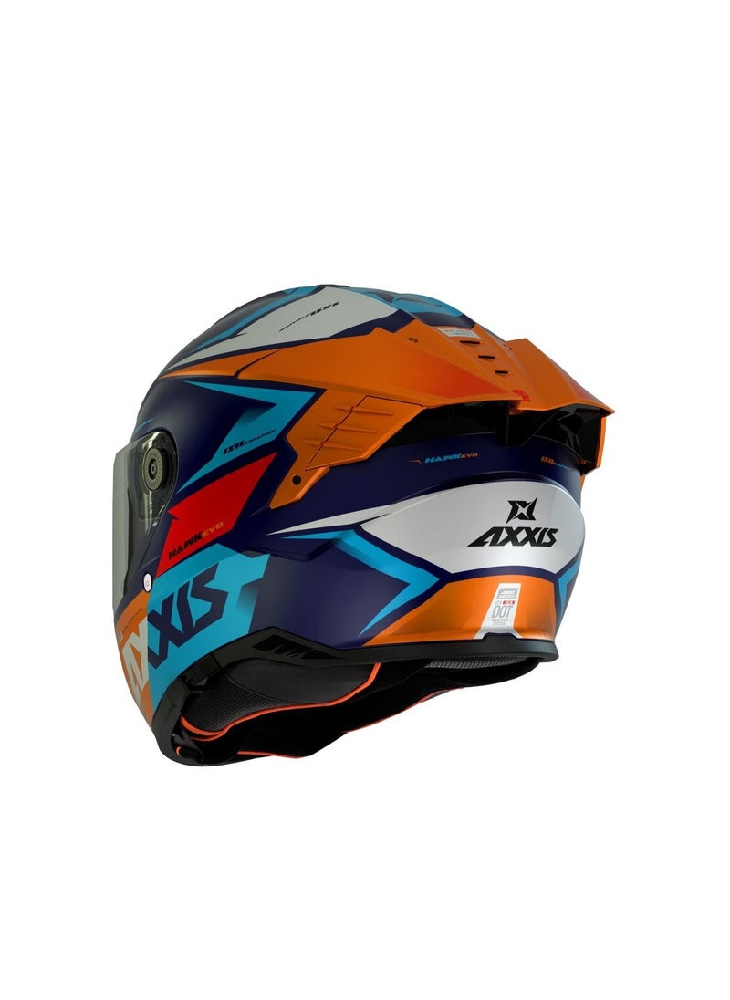 Hawk Evo C14 Matt Orange Helmet