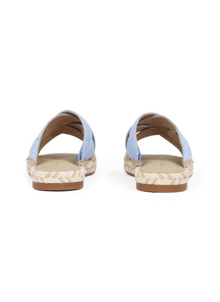 CHAMBRAY ESPADRILLE MULES