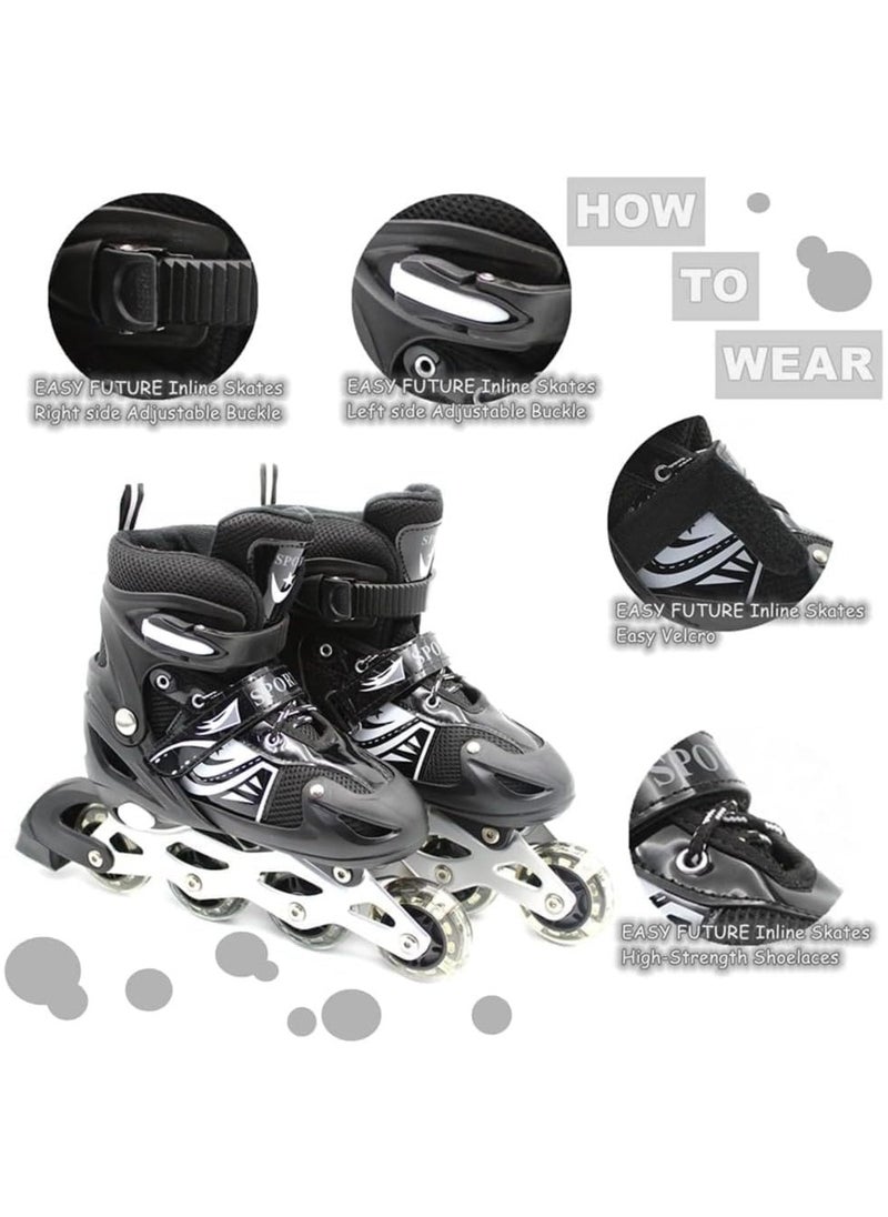 Skateboard shoes with wheels Retractable Skateboarding Rollerblades Unisex Pulley Shoes Single Wheel Push Button Roller Skate Shoes Invisible pulley shoes Suitable for adults, children