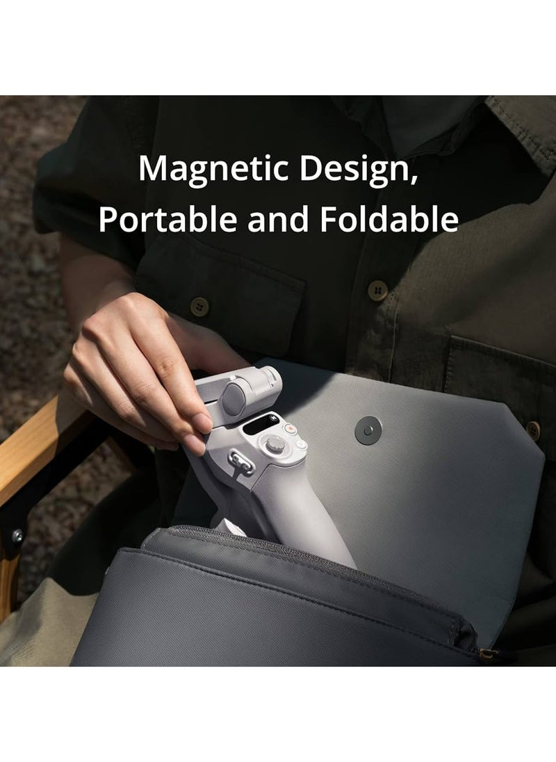 OSMO Mobile SE Intelligent Gimbal, 3-Axis Phone Gimbal, Android And iPhone Gimbal, Vlogging Stabilizer YouTube And TikTok Videos, UAE Version With Official Warranty Support-DJI-ZM500SE Grey
