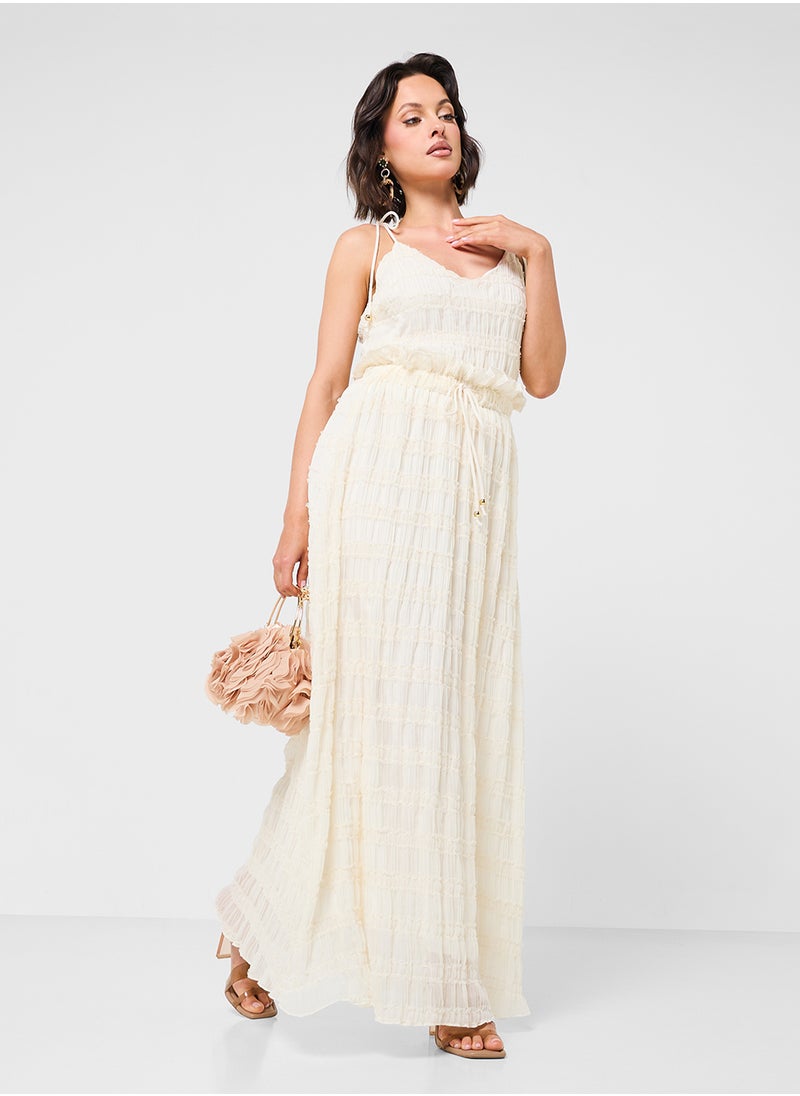 Shirred Cami Top & Skirt Coord Set