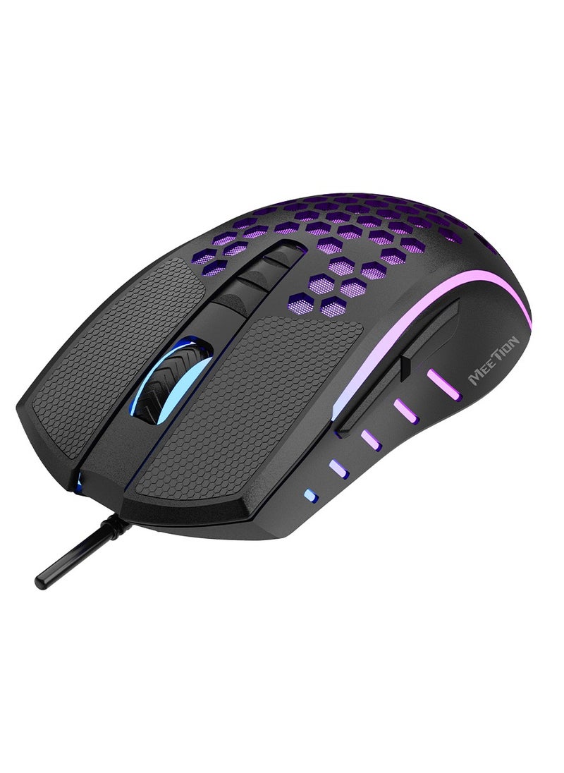 Meetion RGB MECHANICAL KEYBOARD MK01 And Lightweight Honeycomb Gaming Mouse GM015