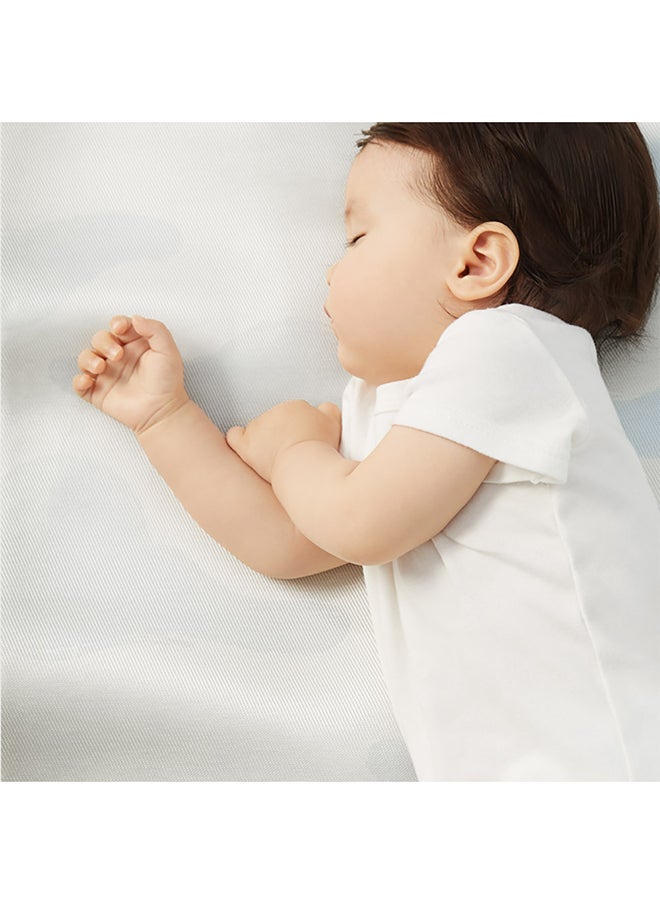 Babycare - Cooling Silk Sleeping & Changing Mat - Moon Design - Yellow | Breathable Baby Mat | Soft Cooling Pad | Baby Nap Mat | Portable Changing Pad | Hypoallergenic | Moisture-Wicking | Skin-Friendly | Kids Safety Certified | Pediatrician Approved