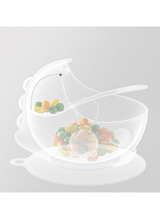 Babycare - Silicone Suction Bowl, Mustard Pink, BPA-Free, Non-Slip Base, Safe for Babies, Microwave Safe, Easy to Clean, Non-Toxic, Durable Baby Bowl, Portable, Ideal for Toddlers and Infants