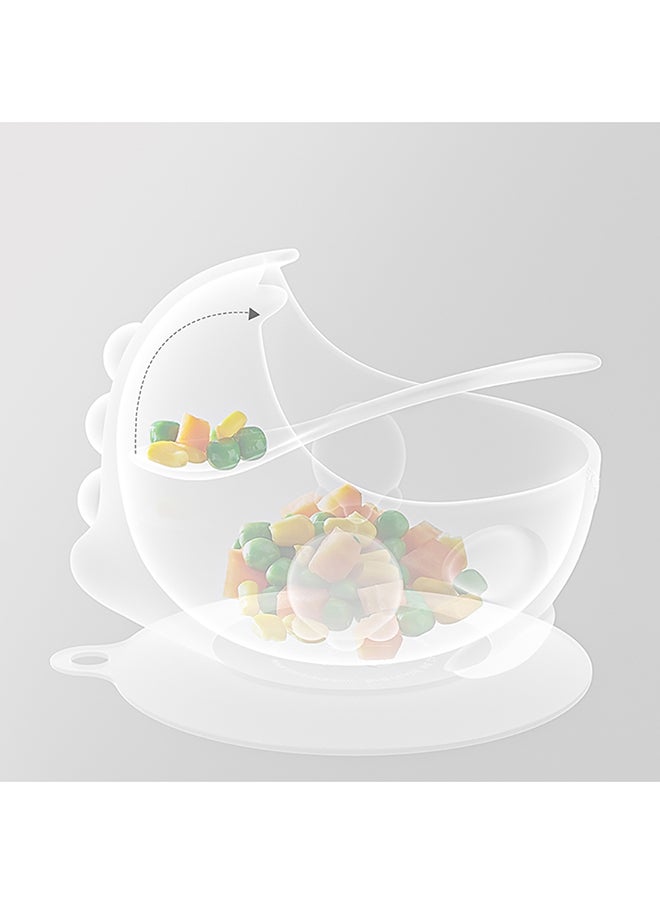 Babycare - Silicone Suction Bowl, Powder Pink, BPA-Free, Non-Slip Base, Safe for Babies, Microwave Safe, Easy to Clean, Non-Toxic, Durable Baby Bowl, Portable, Ideal for Toddlers and Infants