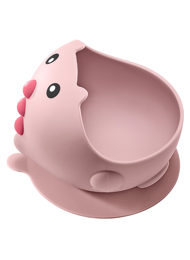 Babycare - Silicone Suction Bowl, Powder Pink, BPA-Free, Non-Slip Base, Safe for Babies, Microwave Safe, Easy to Clean, Non-Toxic, Durable Baby Bowl, Portable, Ideal for Toddlers and Infants